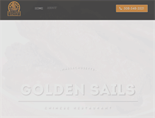 Tablet Screenshot of goldensailschineserestaurant.com